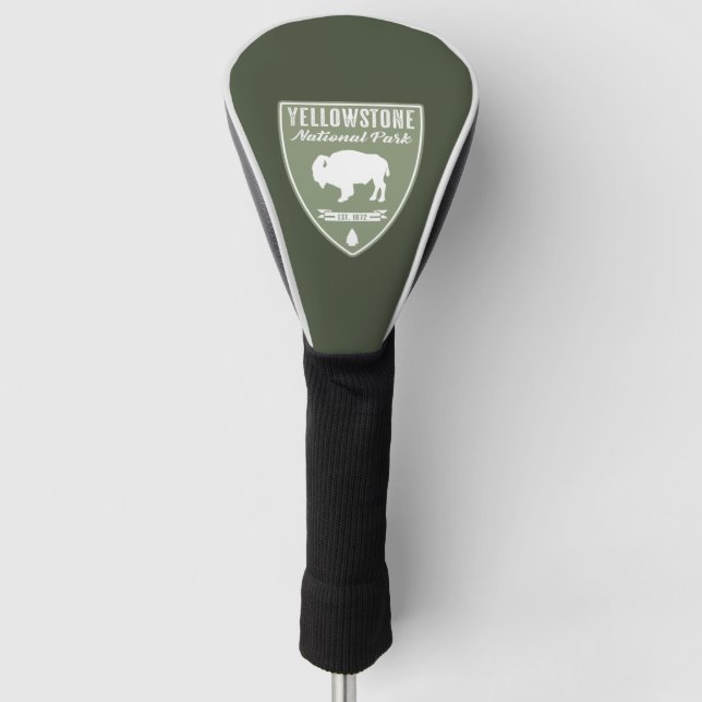 Yellowstone National Park Bison Golf Head Cover (Front)