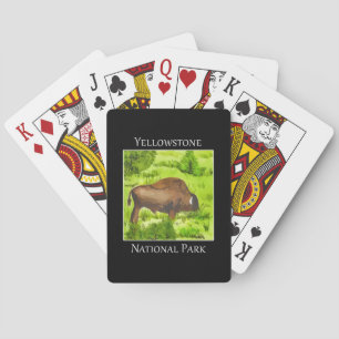 Yellowstone National Park, Bison Playing Cards