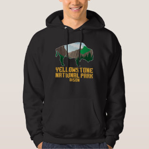 Yellowstone National Park Bison Usa Park Hoodie