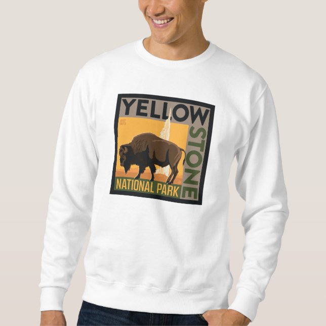 Yellowstone National Park | Buffalo Sweatshirt (Front)