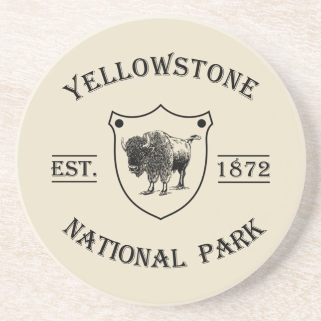 yellowstone national park coaster (Front)