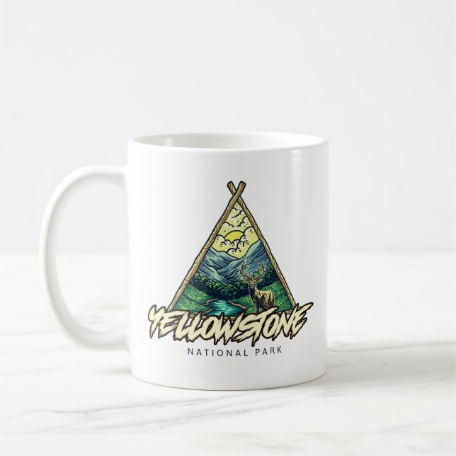 Yellowstone National Park Coffee Mug (Left)