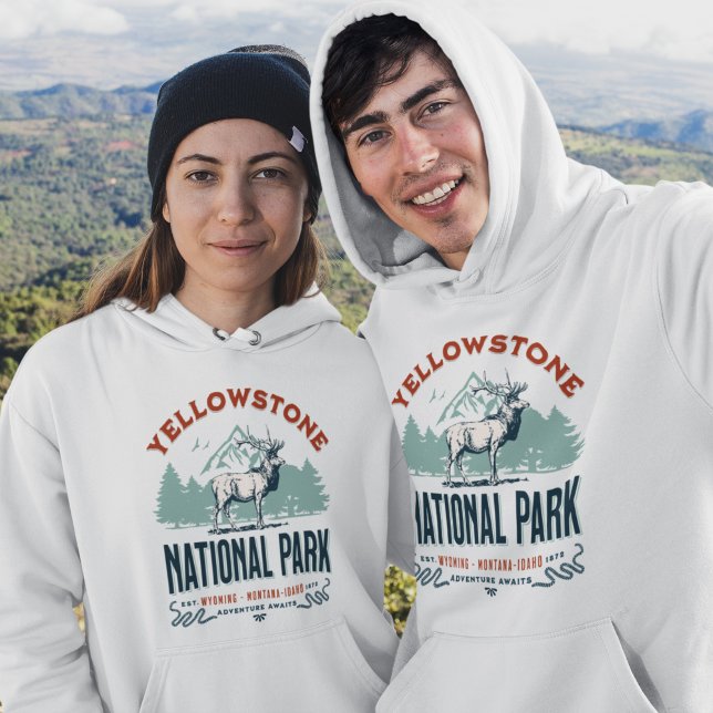Yellowstone National Park Cute Landscape Hoodie (Creator Uploaded)