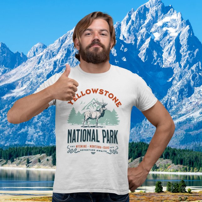 Yellowstone National Park Cute Landscape T-Shirt (Creator Uploaded)
