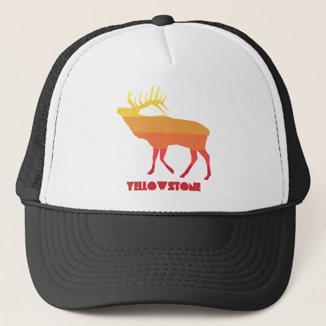 Yellowstone National Park Elk Trucker Hat (Front)