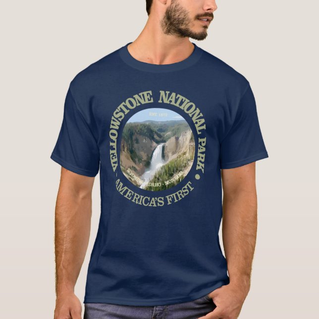 Yellowstone National Park (falls) T-Shirt (Front)