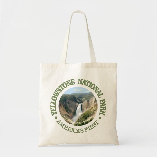 Yellowstone National Park (falls) Tote Bag (Front)