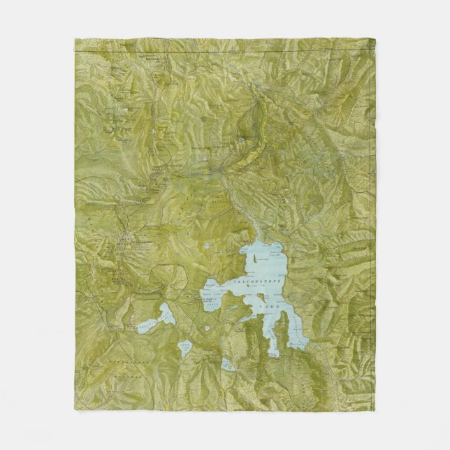 Yellowstone National Park Fleece Blanket (Front)