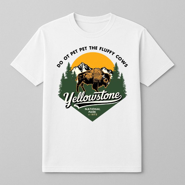 Yellowstone National Park Fluffy Cows T-Shirt (Creator Uploaded)