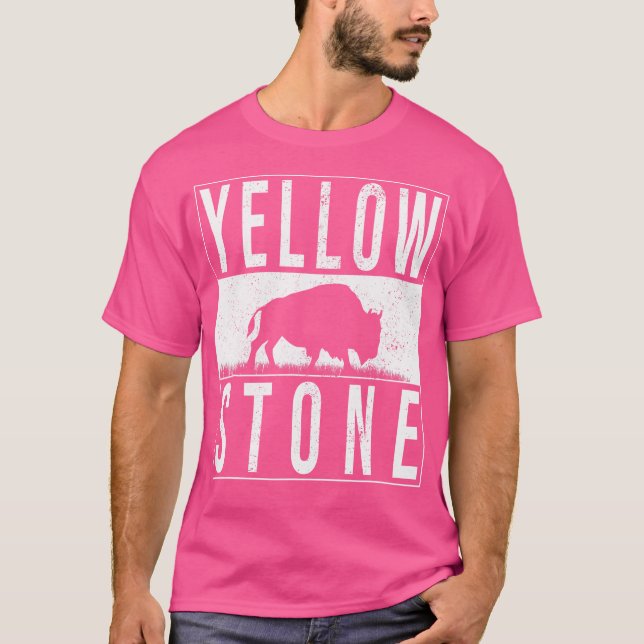Yellowstone National Park For Hiking And Camping T-Shirt (Front)