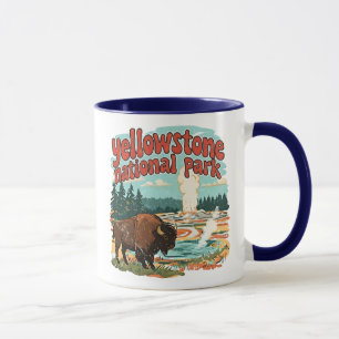 Yellowstone National Park Geyser Hot Spring Mug