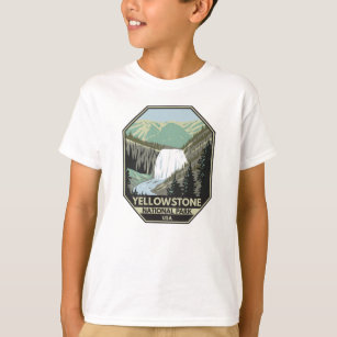 Yellowstone National Park Gibbon Falls Vintage  T-Shirt