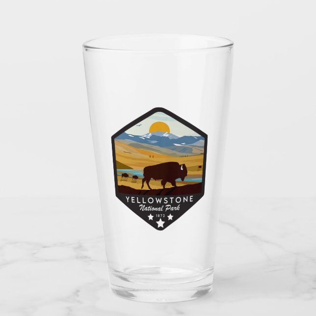 Yellowstone National Park Glass (Front)