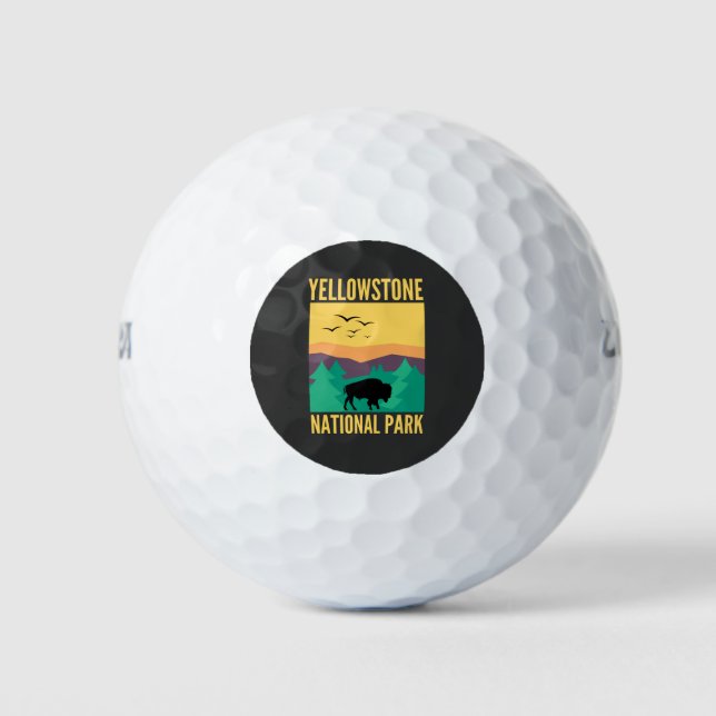 Yellowstone National Park Golf Balls (Front)