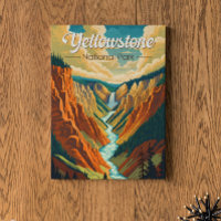 Yellowstone National Park Grand Canyon Retro Art