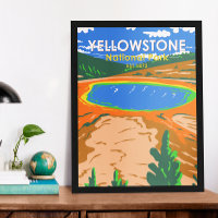 Yellowstone National Park Grand Prismatic Spring