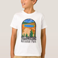 Yellowstone National Park Grand Prismatic Spring T