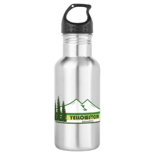 Yellowstone National Park Green Stripes 532 Ml Water Bottle