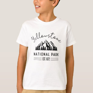 Yellowstone National Park Hiking Camping T-Shirt