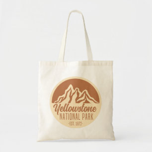 Yellowstone National Park Hiking Camping  Tote Bag