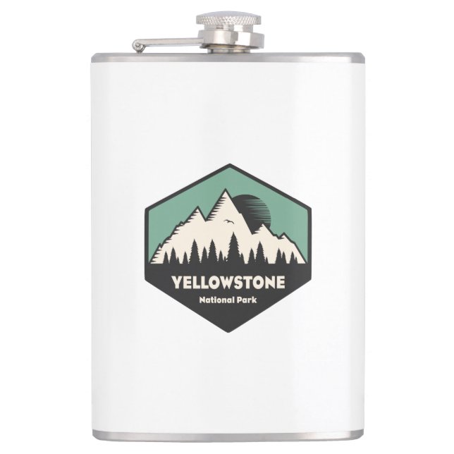 Yellowstone National Park Hip Flask (Front)