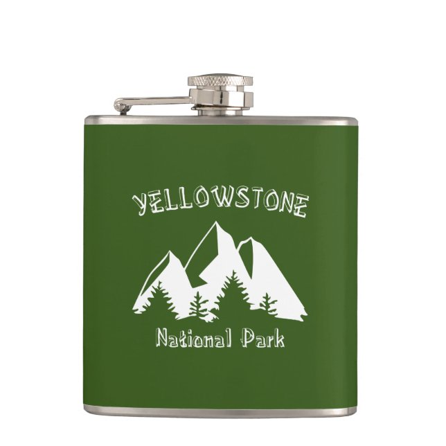Yellowstone National Park Hip Flask (Front)