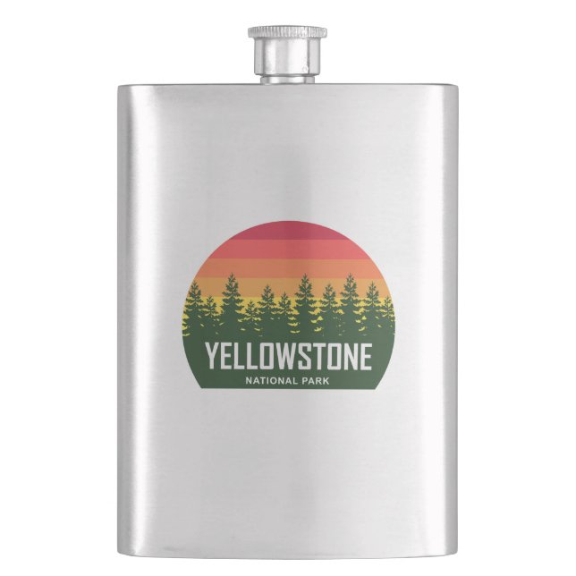 Yellowstone National Park Hip Flask (Front)