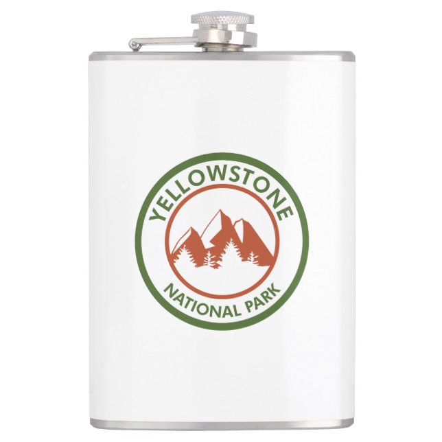 Yellowstone National Park Hip Flask (Front)