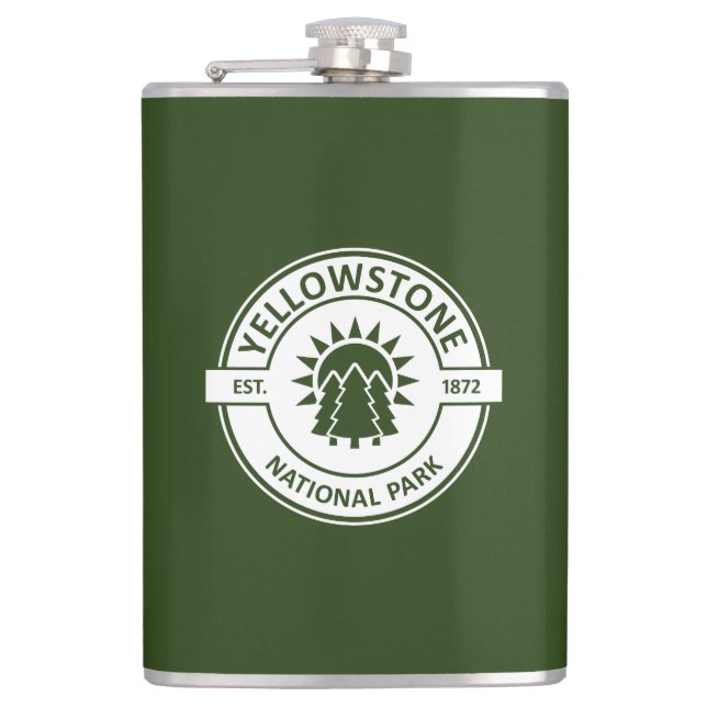 Yellowstone National Park Hip Flask (Front)