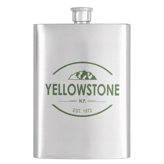 Yellowstone National Park Hip Flask (Front)