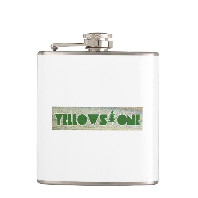 Yellowstone National Park Hip Flask (Front)