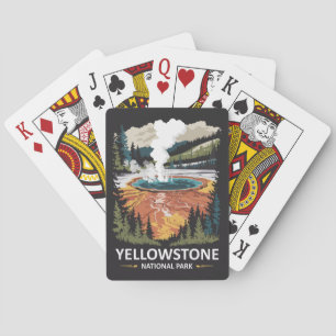 Yellowstone National Park Hot Spring Playing Cards
