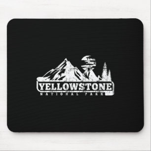 Yellowstone National Park I Love Hiking Wanderlust Mouse Pad