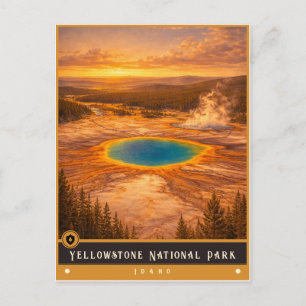 Yellowstone National Park Idaho Postcard