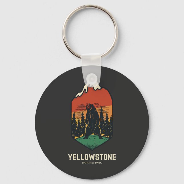 Yellowstone National Park Key Ring (Front)