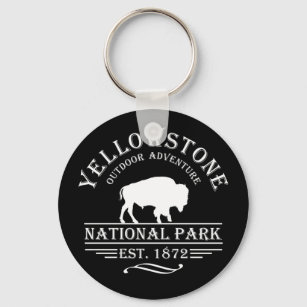 yellowstone national park key ring