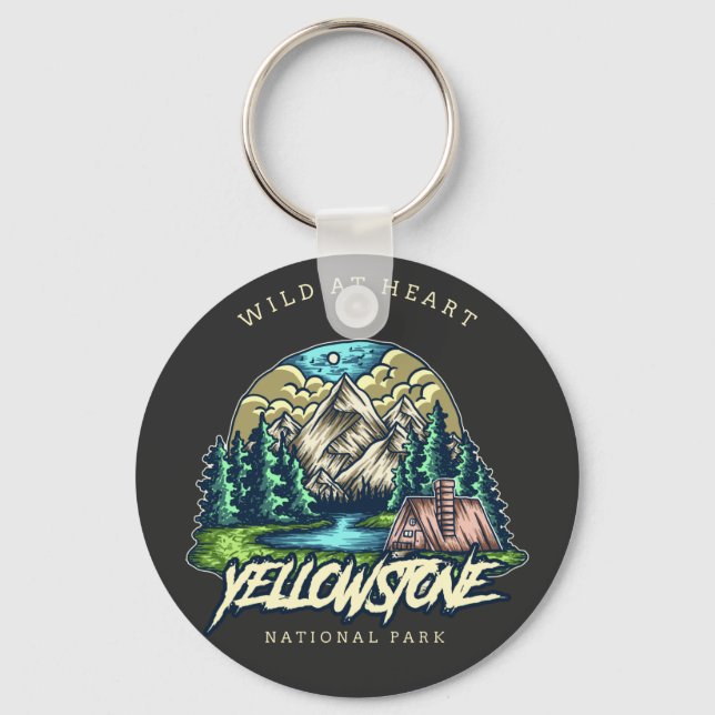 Yellowstone National Park Key Ring (Front)