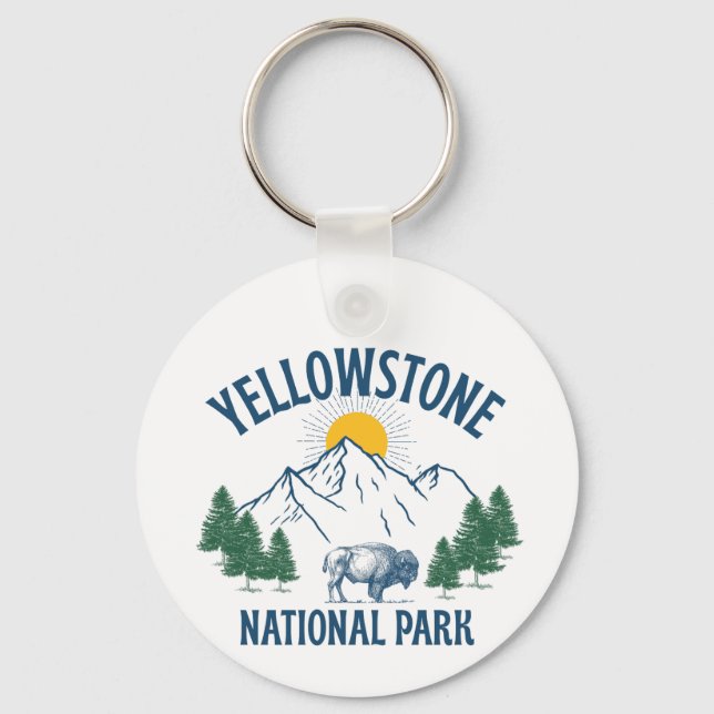 YELLOWSTONE NATIONAL PARK KEY RING (Front)
