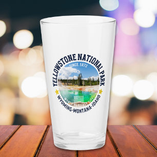 Yellowstone National Park Landscape Forest Glass