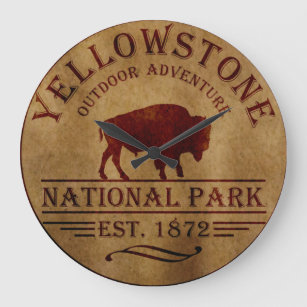 yellowstone national park large clock