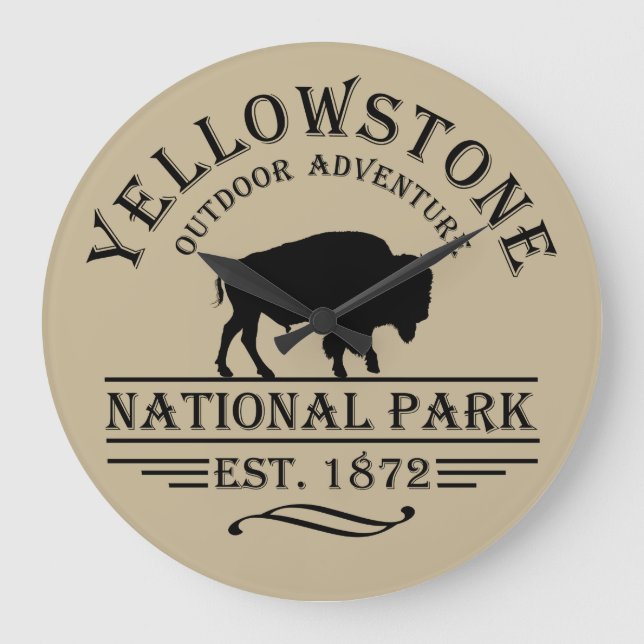 Yellowstone national park large clock (Front)