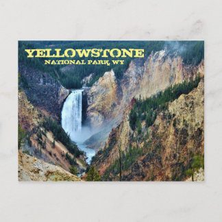 Yellowstone National Park, Lower Falls Postcard