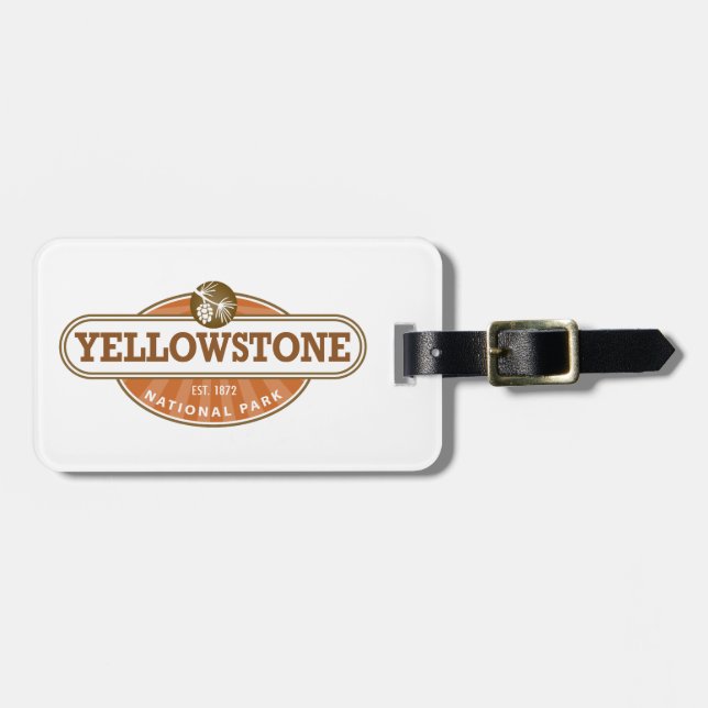 Yellowstone National Park Luggage Tag (Front Horizontal)