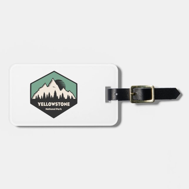 Yellowstone National Park Luggage Tag (Front Horizontal)
