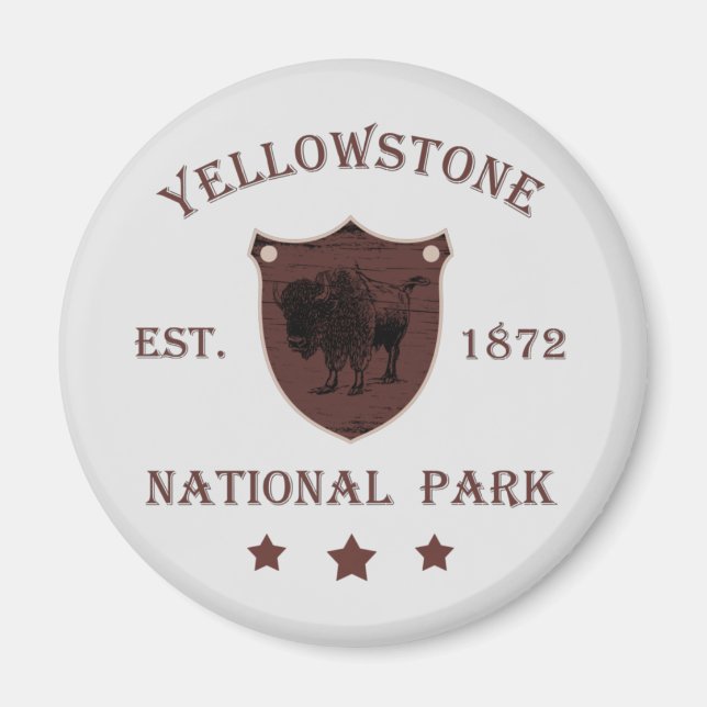Yellowstone national park magnet (Front)