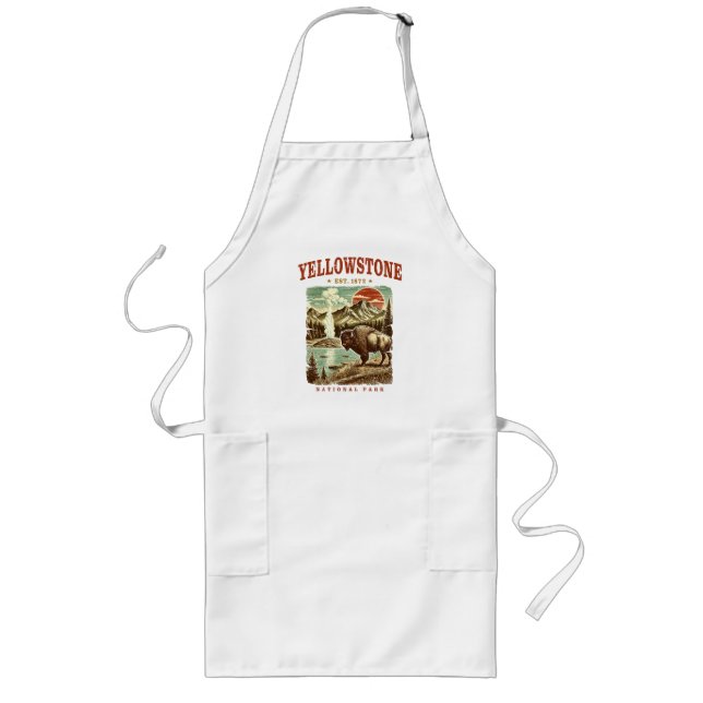 Yellowstone National Park – Mountain and Bison Long Apron (Front)