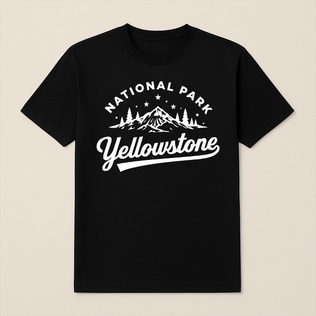 Yellowstone National Park Mountain & Forest T-Shirt (Creator Uploaded)