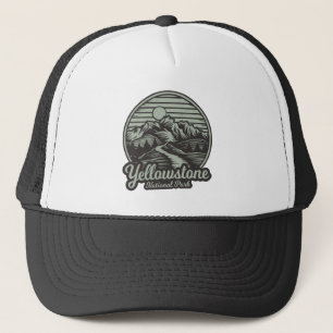 Yellowstone National Park Mountain Trail Trucker Hat