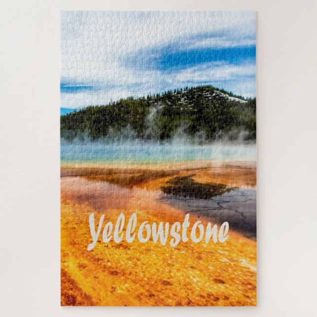 Yellowstone National Park Mountains Nature Animals Jigsaw Puzzle (Vertical)