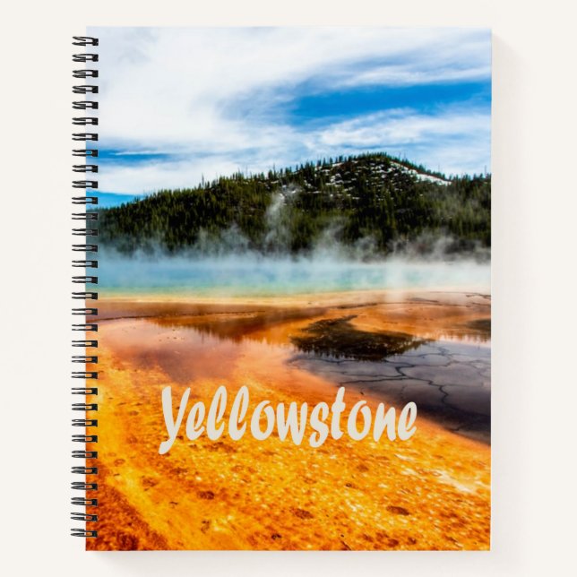 Yellowstone National Park Mountains Nature Animals Notebook (Front)